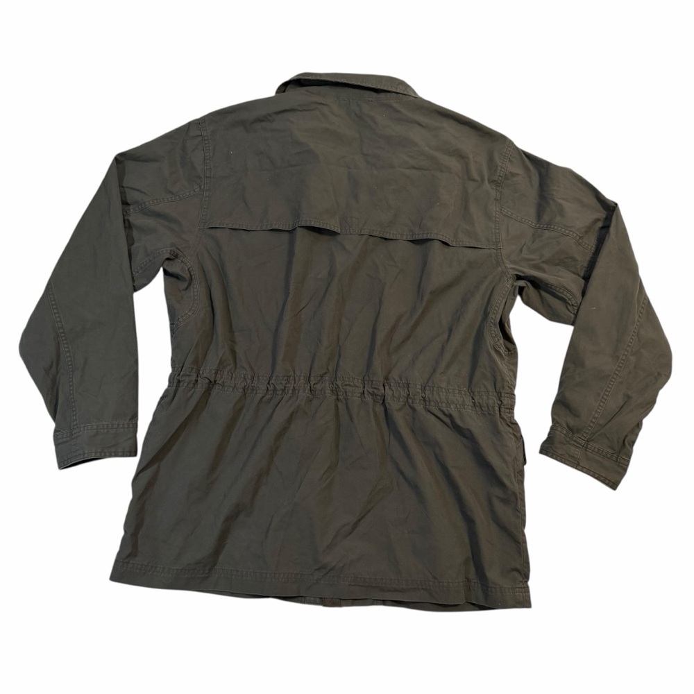 L.L. Bean Jacket Mens Green Field Coat Military Style Tactical Utility Medium - Picture 2 of 6